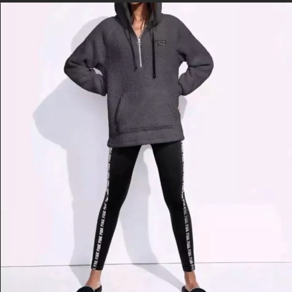 PINK Victoria's Secret Jackets & Blazers - PINK Victoria’s Secret Sherpa Hoodie Pullover